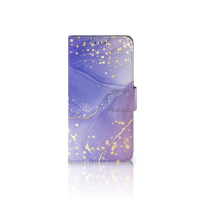 Hoesje voor Huawei P10 Lite Watercolor Paars | Portemonnee hoesje Hoesje voor Huawei P10 Lite Watercolor Paars | Portemonnee hoesje