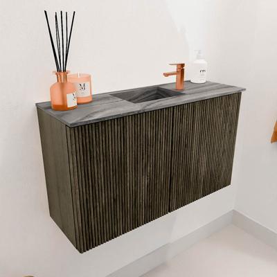 Toiletmeubel Mondiaz Joya Dlux | 70 cm | Meubelkleur Shadow | Faye wastafel Sombra Wasbak Midden | 1 kraangat