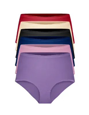 Gaubert 6-Pack Dames taille slip invisible - Onzichtbare naadloze hoge onderbroeken - Seamless