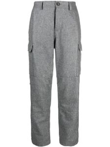 Brunello Cucinelli pantalon en laine à coupe droite - Gris