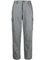 Brunello Cucinelli pantalon en laine à coupe droite - Gris