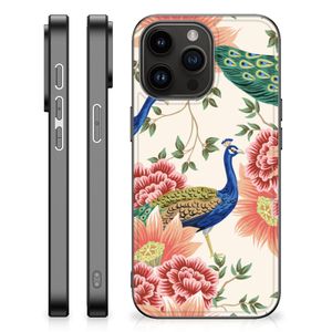 Dierenprint Telefoonhoesje voor iPhone 15 Pro Max Pink Peacock