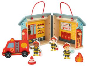 Playtive Draagbaar poppenhuis (Poppenhuisbrandweer)