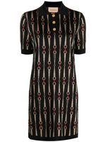 Gucci metallic Horsebit-jacquard minidress - Noir