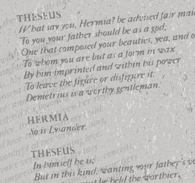 Letter behang tekst Engels scheef gedrukt