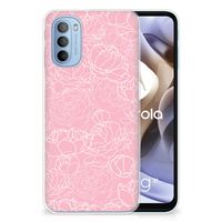 Motorola Moto G31 | G41 TPU Case White Flowers - thumbnail