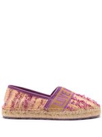 Love Moschino espadrilles à logo en jacquard - Tons neutres - thumbnail