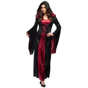 Boland Vampire Mistress Kostuum Dames Zwart/Rood maat 36/38