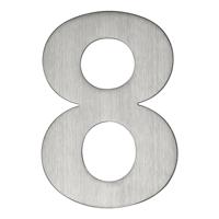 Huiscijfer 8 rvs mat 120 mm