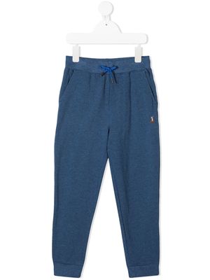 POLO RALPH LAUREN KIDS pantalon de jogging à logo brodé - Bleu