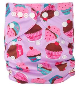 Wasbare luier Bababoe / Pocket luier - met luier inlegger / Grote Cupcake