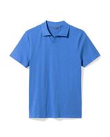 HEMA Herenpolo Slub Felblauw (felblauw)