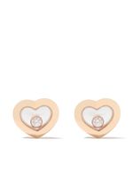 Chopard puces d'oreille Happy Diamonds Icons en or rose 18ct - thumbnail