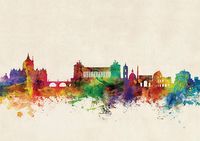 Stadskaart Rome City Skyline, 84 x 59 cm | Maps International