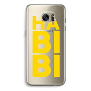 Habibi Blue: Samsung Galaxy S7 Edge Transparant Hoesje