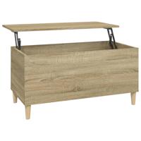 vidaXL Salontafel 90x44,5x45 cm bewerkt hout sonoma eikenkleurig - thumbnail