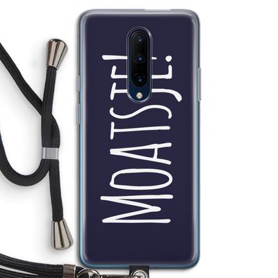 Moatsje!: OnePlus 7 Pro Transparant Hoesje met koord