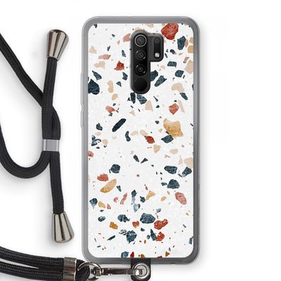 Terrazzo N°4: Xiaomi Redmi 9 Transparant Hoesje met koord