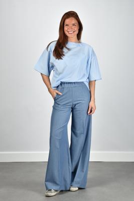 Sea Me Happy broek Super Woody Summer Casual Pin Striped jeans blue