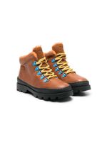 Camper Kids bottines lacées Brutus en cuir - Marron