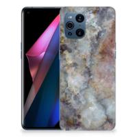 OPPO Find X3 | X3 Pro | TPU | Siliconen hoesje | Marmer Grijs