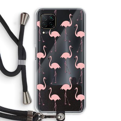 Anything Flamingoes: Huawei P40 Lite Transparant Hoesje met koord