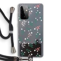 Small white flowers: Samsung Galaxy A72 5G Transparant Hoesje met koord
