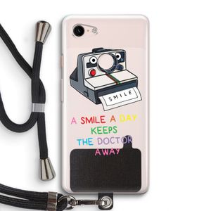 Smile: Pixel 3 Transparant Hoesje met koord