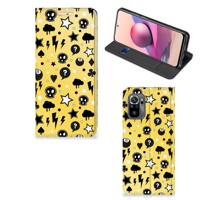 Mobiel BookCase Xiaomi Redmi Note 10 4G | 10S | Poco M5s Punk Geel