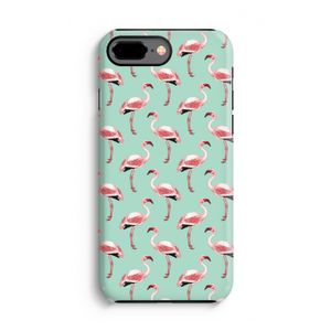 Flamingoprint groen: iPhone 8 Plus Tough Case