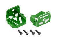 Traxxas - Motor mounts, 6061-T6 aluminum (green-anodized) (front & rear) (TRX-7760-GRN)