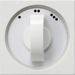 Gira ventilatorschakelaar 1-2-3 met draaiknop zuiverwit mat