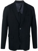 Armani Exchange blazer ample à simple boutonnage - Bleu