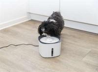 TRIXIE DRINKFONTEIN FLOWER KUNSTSTOF WIT / GRIJS