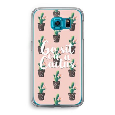 Cactus quote: Samsung Galaxy S6 Transparant Hoesje