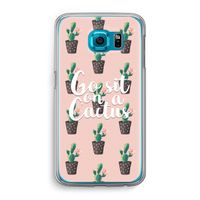 Cactus quote: Samsung Galaxy S6 Transparant Hoesje