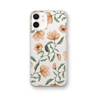 Peachy flowers: iPhone 12 Transparant Hoesje