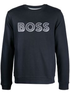 BOSS sweat à logo brodé - Noir