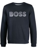 BOSS sweat à logo brodé - Noir