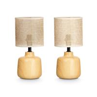 Bureaulamp Gift Decor Bruin 60 W 2 Stuks