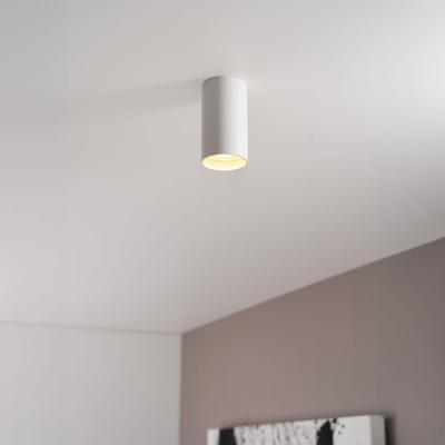 Canopus bianco s by LUSENZ - Cilindervormige opbouwspot met mat witte coating