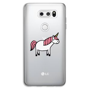 Eenhoorn: LG V30 Transparant Hoesje