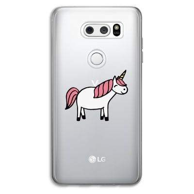 Eenhoorn: LG V30 Transparant Hoesje