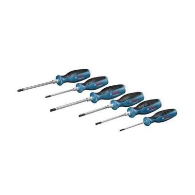 Set van 6 platte schroevendraaiers