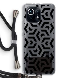 Crazy pattern: Xiaomi Mi 11 Transparant Hoesje met koord