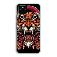 Tiger and Rattlesnakes: Google Pixel 5a 5G Transparant Hoesje