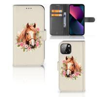 Telefoonhoesje | Met pasjeshouder | voor Apple iPhone 13 Paard