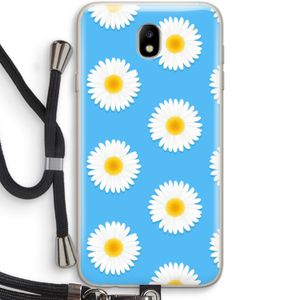 Margrietjes: Samsung Galaxy J7 (2017) Transparant Hoesje met koord
