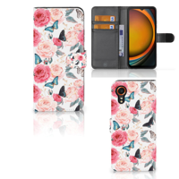 Samsung Galaxy Xcover 7 Hoesje Butterfly Roses