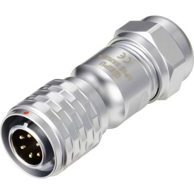 Weipu SF1210/P6 II Ronde connector Stekker, recht Totaal aantal polen: 6 Serie (ronde connectoren): SF12 1 stuk(s)